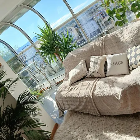 Terassenwohnung Naehe Salzburg, Ausblick Freilassing